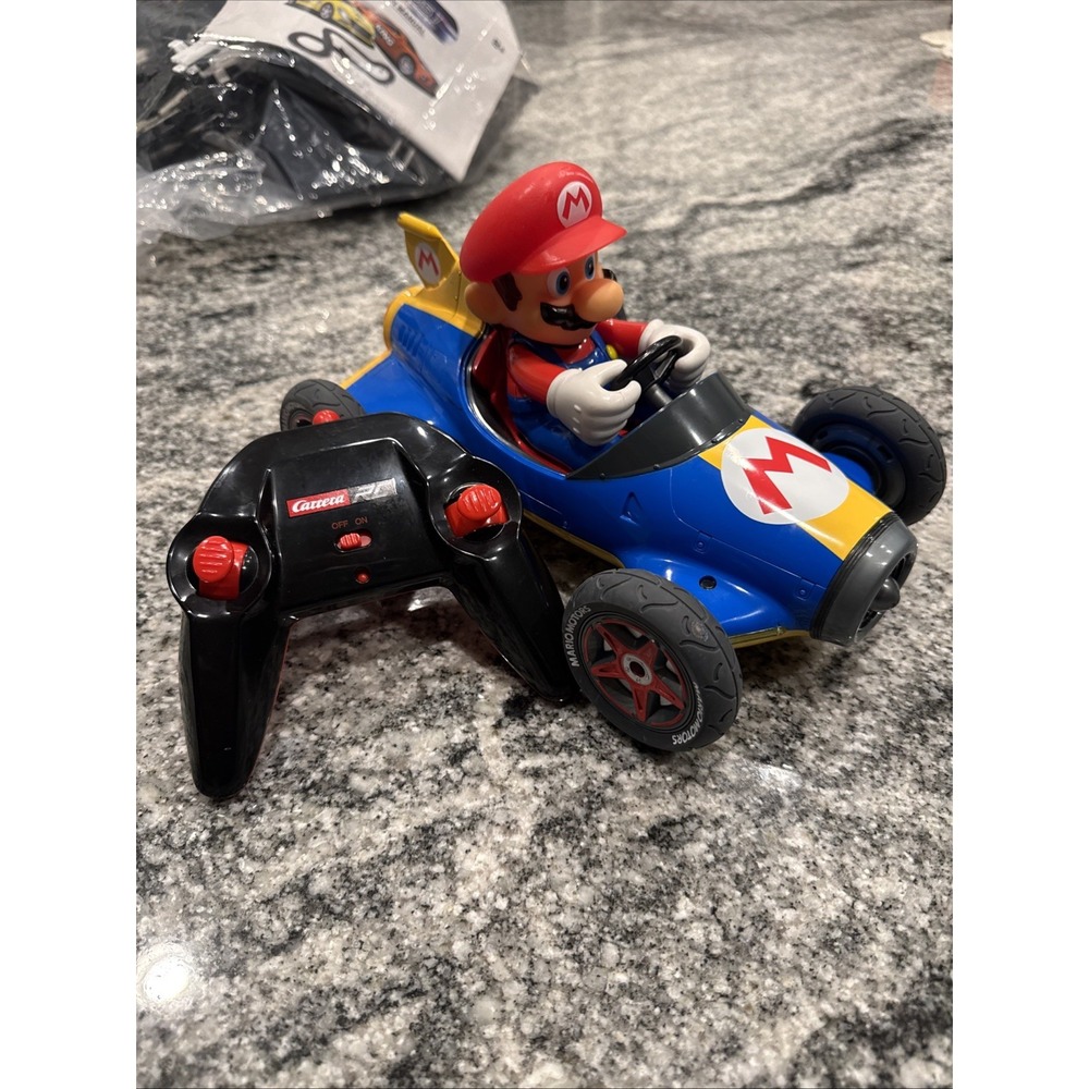 LARGE‎ 10" NINTENDO MARIO KART CARRERA RC REMOTE CONTROL RACE CAR & REMOTE WORKS